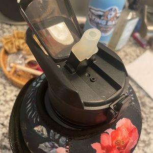 Extra large 73oz water jug with floral sleeve